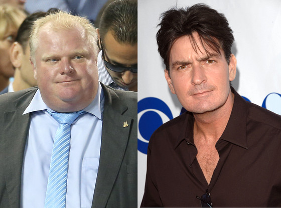 Rob Ford, Charlie Sheen Rob Ford, Charlie Sheen